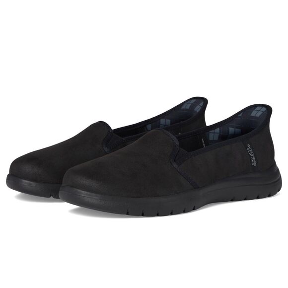 SKECHERS Women's On-The-Go Flex Double Gore Slip-In Loafer, Black, Size 9 - Picture 1 of 8